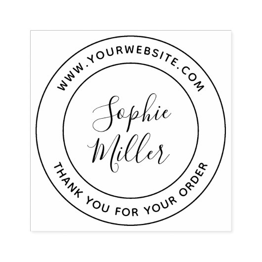 書モダン道ブランド名の追加 ラバースタンプ (インプリント)