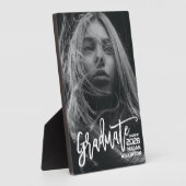 書モダン道ミニマル卒業式卓上 フォトプラーク (側面)