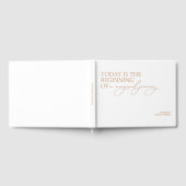 書モダン道ミニマル結婚リスト ゲストブック (全面)