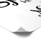 書モダン道ラブスパークルプリント ポスター (角)