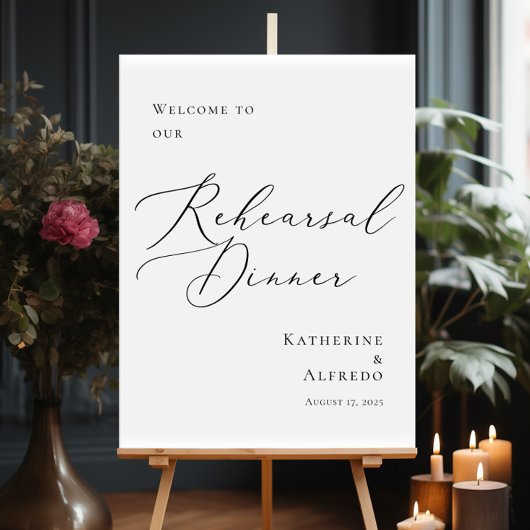 書モダン道リハーサル夕食歓迎 ポスター