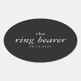 書モダン道リングや輪持参人結婚の楕円形の棒 楕円形シール