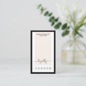 書モダン道ロイヤリティ縦 名刺 (スタンド正面)