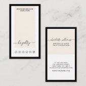 書モダン道ロイヤリティ縦 名刺 (正面/裏面)