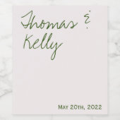 書モダン道ワインラベル ワインラベル (シングルラベル)