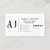 書モダン道不動産仲介業者実在エテートマーケティング 名刺 (裏面)