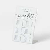 書モダン道価格表台座標識 台座サイン (正面)