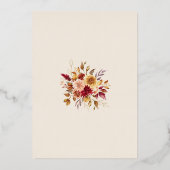 書モダン道写真の保存日付 箔招待状 (裏面)