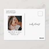 書モダン道写真の日付の保存 ポストカード (裏面)