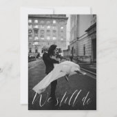 書モダン道写真まだ誓の更新 招待状 (正面)