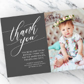 書モダン道写真バプテスマありがとう サンキューカード