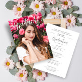 書モダン道写真ミニマファンシーリスト 招待状