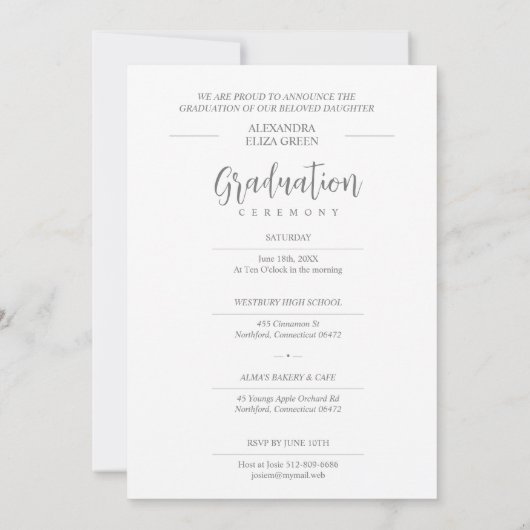 書モダン道写真ミニマファンシーリスト 招待状 (裏面)