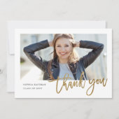 書モダン道写真卒業 サンキューカード (正面)