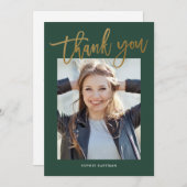 書モダン道写真卒業 サンキューカード (正面/裏面)
