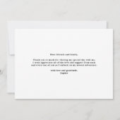 書モダン道写真卒業 サンキューカード (裏面)