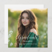 書モダン道写真卒業 セーブザデート (正面/裏面)