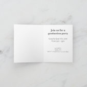 書モダン道写真卒業 案内状 (内部)