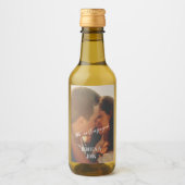 書モダン道写真婚約パーティミニ ワインラベル (正面)