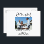 書モダン道写真引っ越しました新しいアドレス ポストカード<br><div class="desc">新パーソナライズされたしいホーム写真引っ越しました新しい住所はがきの変更</div>