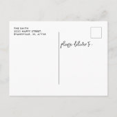 書モダン道写真引っ越しました新しいアドレス ポストカード (裏面)