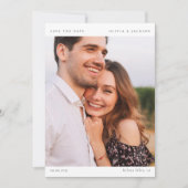 書モダン道写真結婚の セーブザデート (正面)