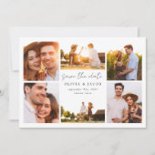 書モダン道写真結婚の セーブザデート (正面)