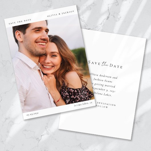 書モダン道写真結婚の セーブザデート