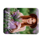 書モダン道卒業写真 マグネット (横)