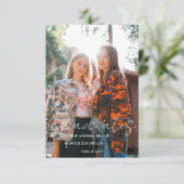 書モダン道双生写真卒業 招待状 (スタンド正面)