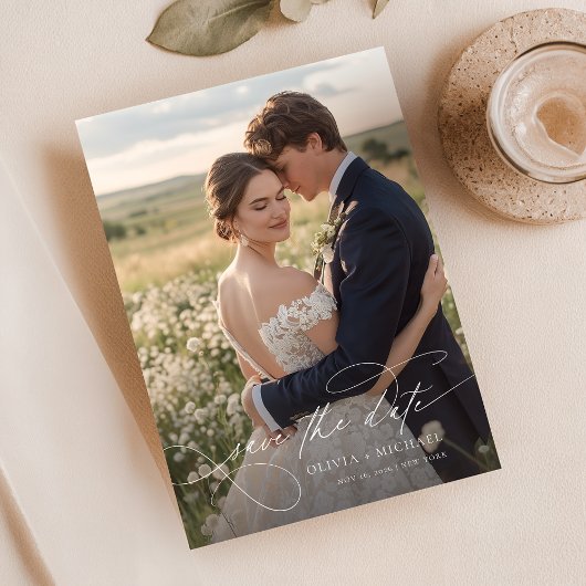 書モダン道台本の写結婚真 セーブザデート