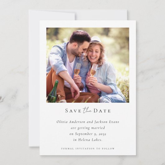 書モダン道台本の写結婚真 セーブザデート (裏面)