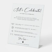 書モダン道台本の社会安結婚全 台座サイン (正面)