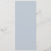 書モダン道台本ダスティブルー結婚のメニュー メニュー (裏面)