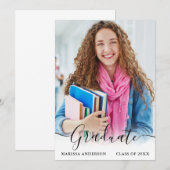 書モダン道台本フォトグラッド発表 案内状 (正面/裏面)