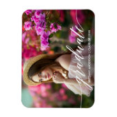 書モダン道台本卒業写真 マグネット (縦)