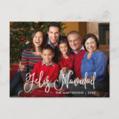 書モダン道台本Feliz Navidad写真 ポストカード (正面)