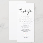 書モダン道場所設定サンキューカード プログラム (正面/裏面)