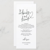 書モダン道場所設定サンキューカード プログラム (正面/裏面)