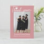 書モダン道大学院写真 サンキューカード (スタンド正面)