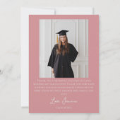 書モダン道大学院写真 サンキューカード (裏面)