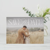 書モダン道文字オーバーレイ写真救型 セーブザデート (スタンド正面)