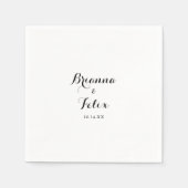 書モダン道結婚のナプキン スタンダードカクテルナプキン (正面)