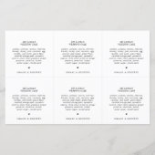 書モダン道結婚のメッセージカード (裏面)