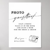 書モダン道結婚の写真案内書 ポスター (正面)