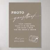 書モダン道結婚の写真案内書 ポスター (正面)