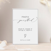 書モダン道結婚の写真案内書 ポスター