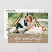 書モダン道結婚の愛とク感謝していラフト ポストカード (正面/裏面)