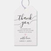 書モダン道結婚の感謝ギフトラベル ギフトタグ (正面)