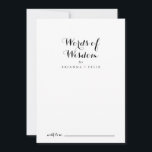 書モダン道結婚の英知の言葉 アドバイスカード<br><div class="desc">このモダン書結婚書の知恵アドバイスカードの言葉は素朴な人に最適結婚である。とエレガントデザインはシンプル、クラシックとスクリプトのタイポグラフィを白黒で表す。これらのカードはs、結婚ブライダルシャワー、ベビーシャワー、卒業式パーティーなどに最適だ。新郎新婦の名前、両親または卒業生の名前でカードをパーソナライズ。</div>